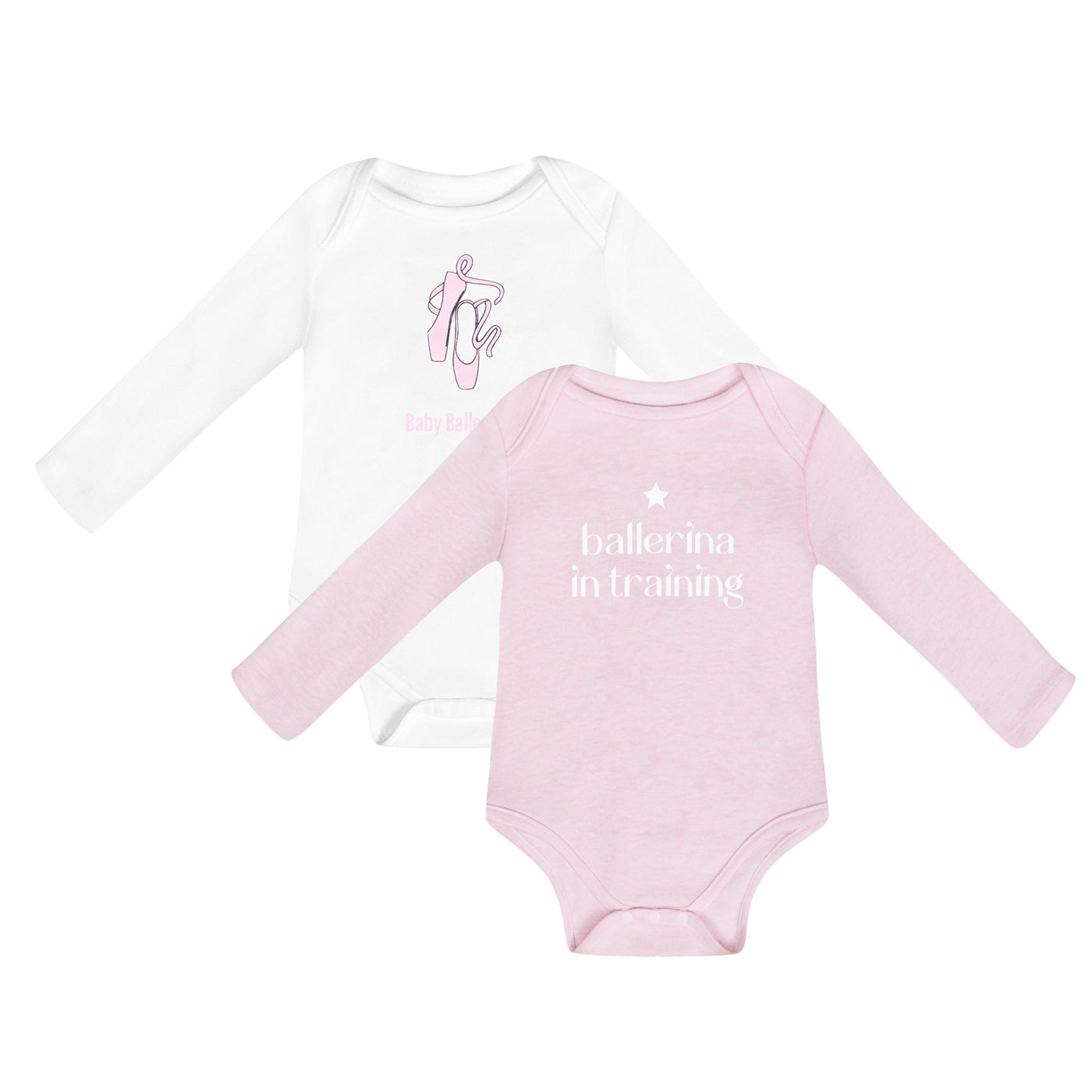 Long Sleeve Baby Romper - 2 Pack