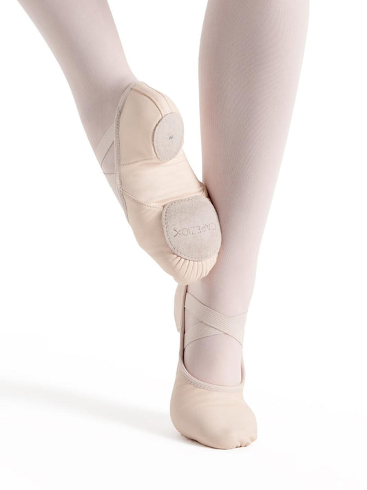 Hanami Leather Ballet Shoe with Flex Arch - Light Pink