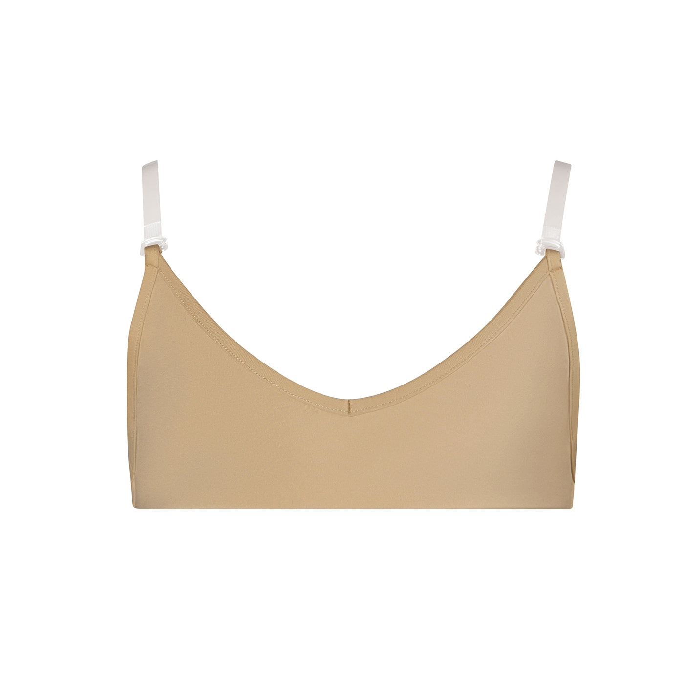 Clear Back Bra - Adult Wheat