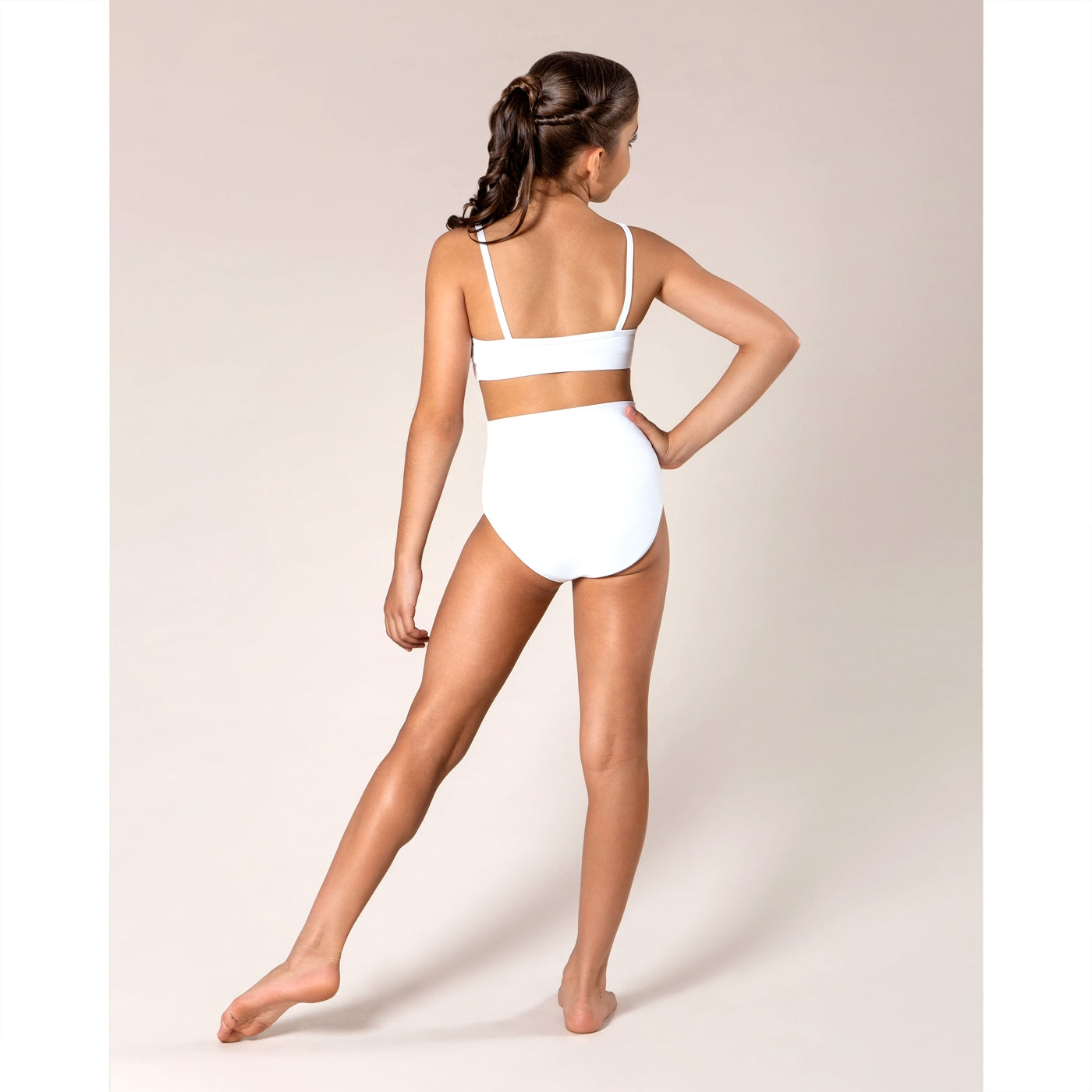 Astrid High Cut Brief - Child White