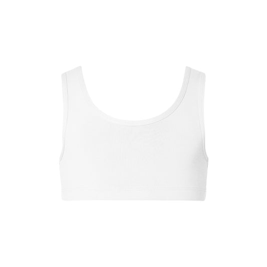 Addison Crop Top - Adult White