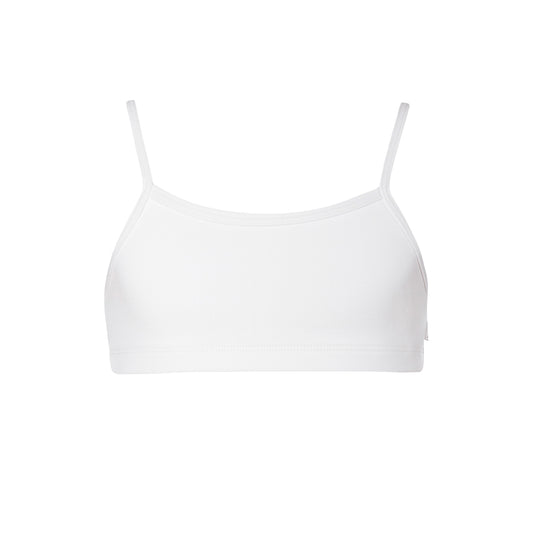 London Crop Top - Child White