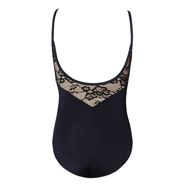 Grace Lace Camisole Leotard - Black Child