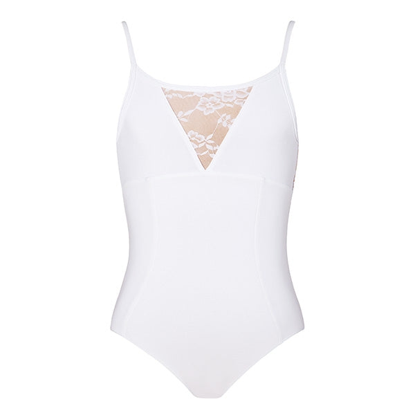 Grace Lace Camisole Leotard - White Child