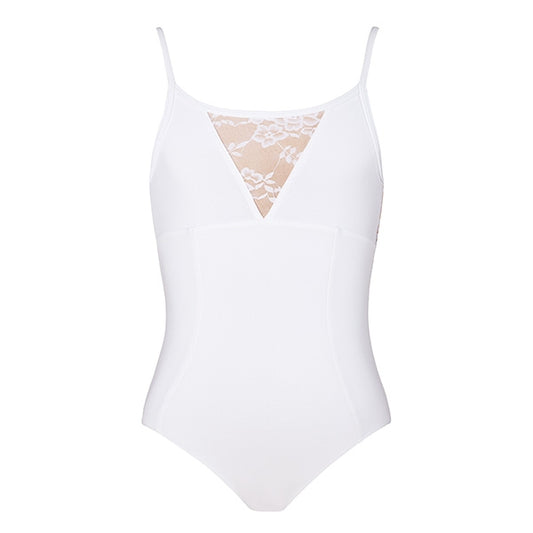 Grace Lace Camisole Leotard - White Adult