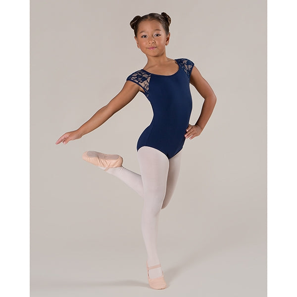 Milla Lace Leotard - Navy Childs