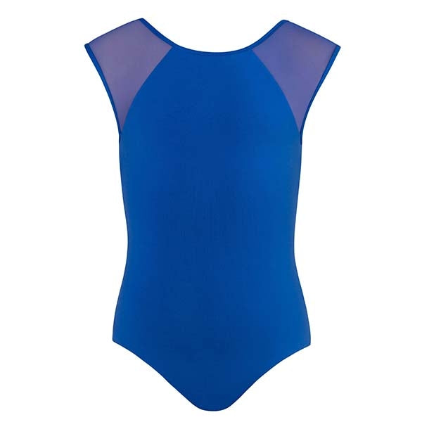 Estella Mesh Leotard - Child Cobalt