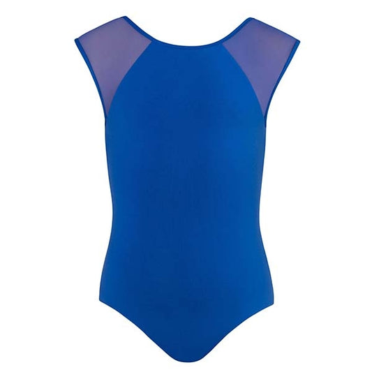 Estella Mesh Leotard - Child Cobalt