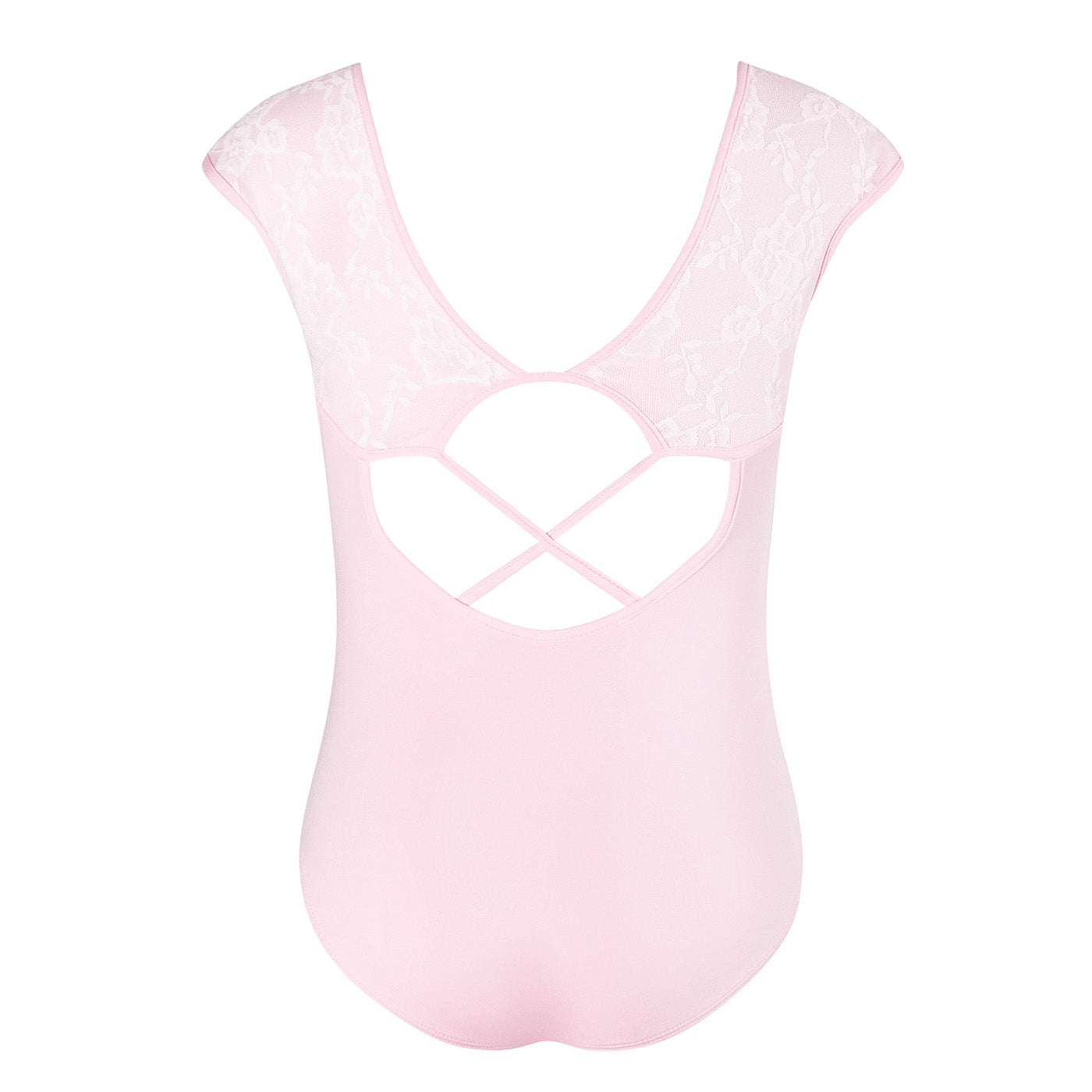 Mila Cross Back Lace Leotard - Child Candy