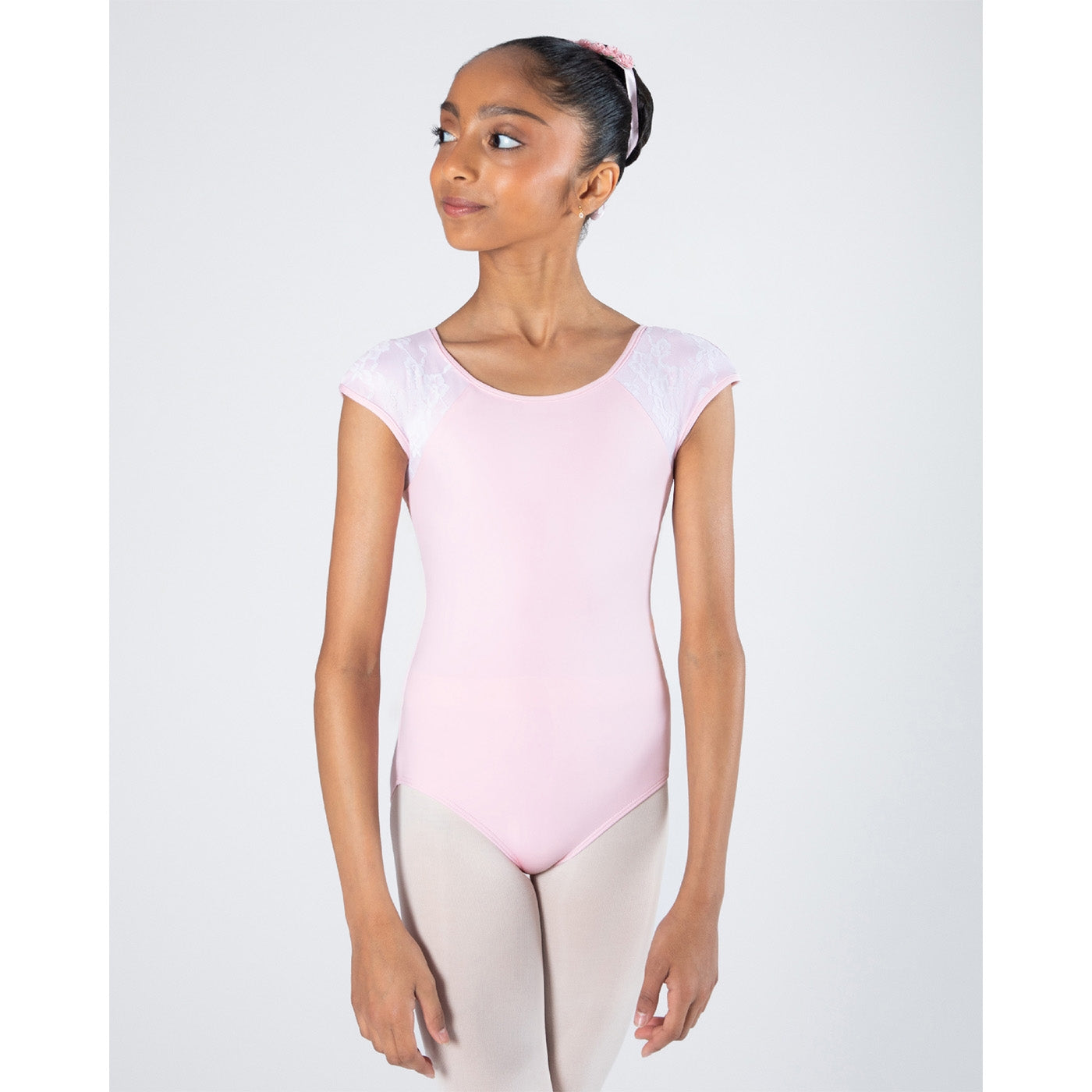 Mila Cross Back Lace Leotard - Child Candy