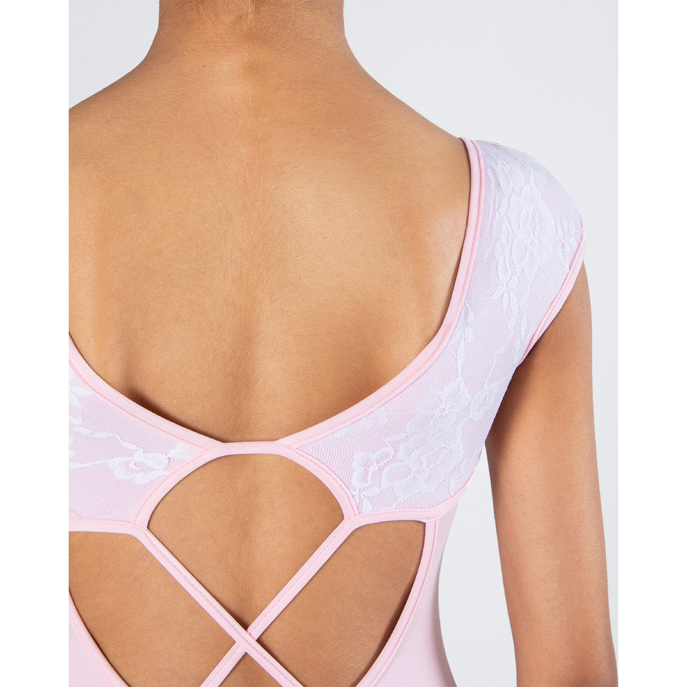 Mila Cross Back Lace Leotard - Child Candy