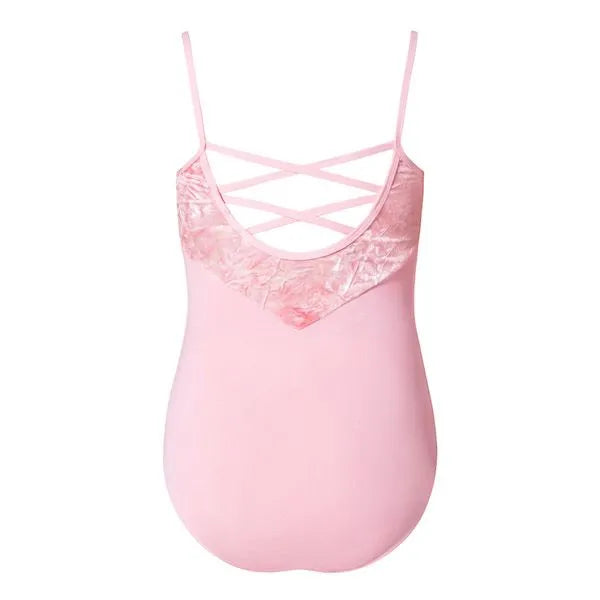 Eloise Velvet Camisole Leotard - Child Ballet Pink