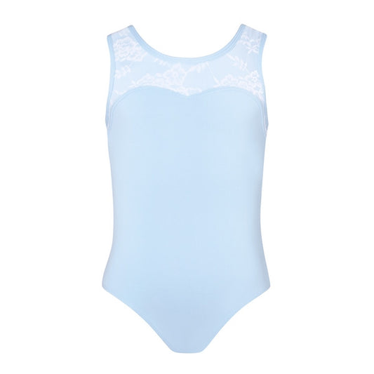 Hannah Lace Leotard - Childs Baby Blue