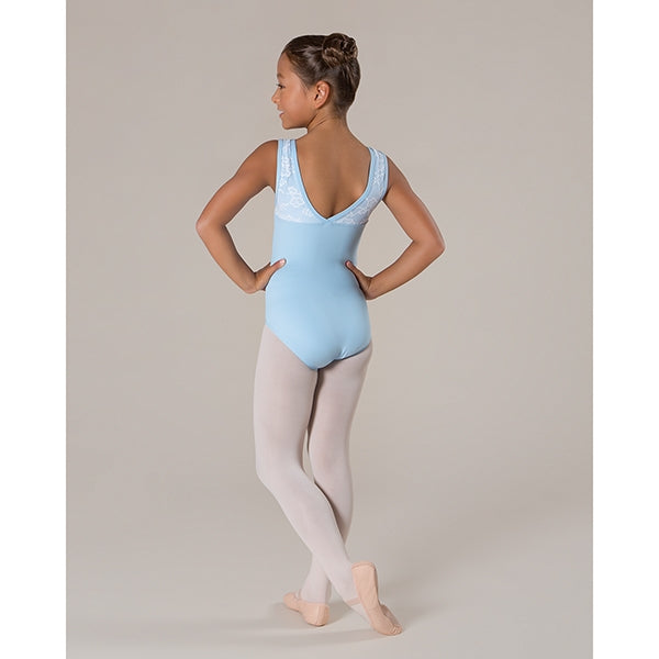 Hannah Lace Leotard - Childs Baby Blue