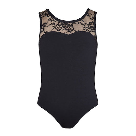 Hannah Lace Leotard - Adult Black