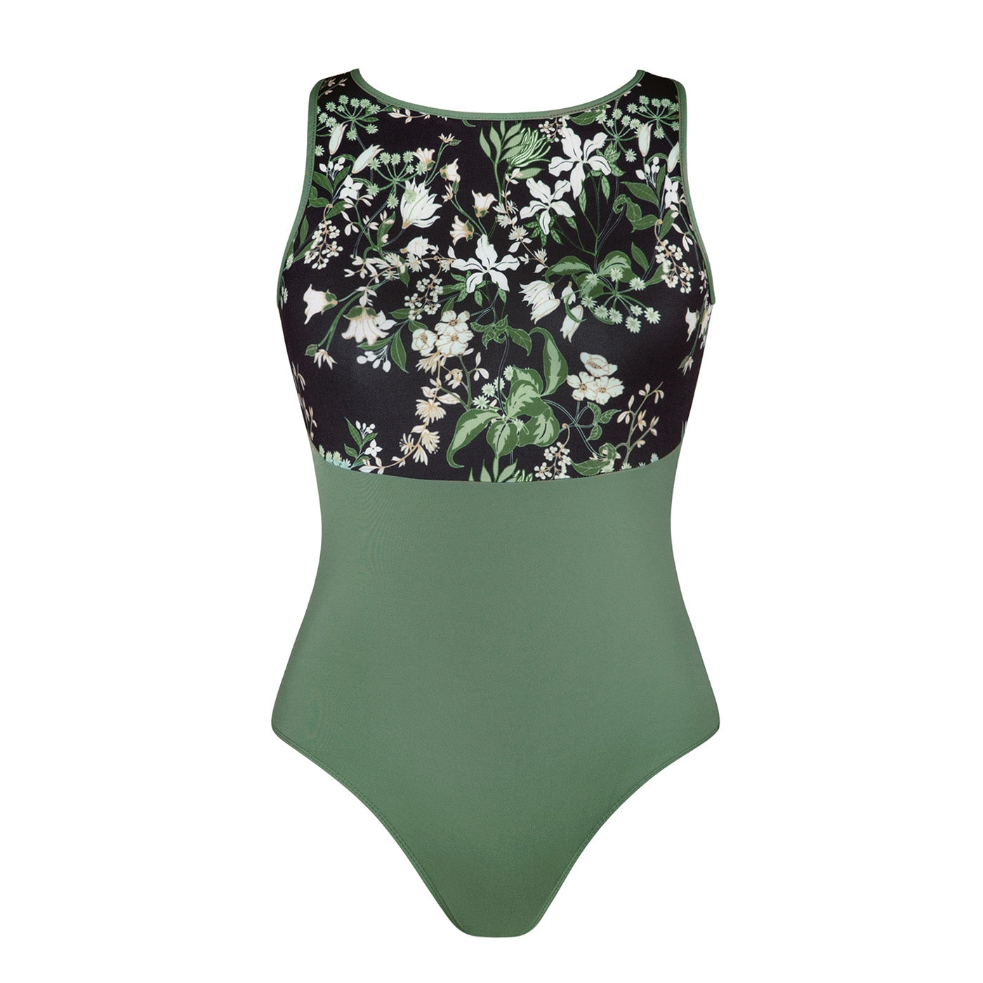 Natalie Open Back Leotard -  Limited Edition Fern