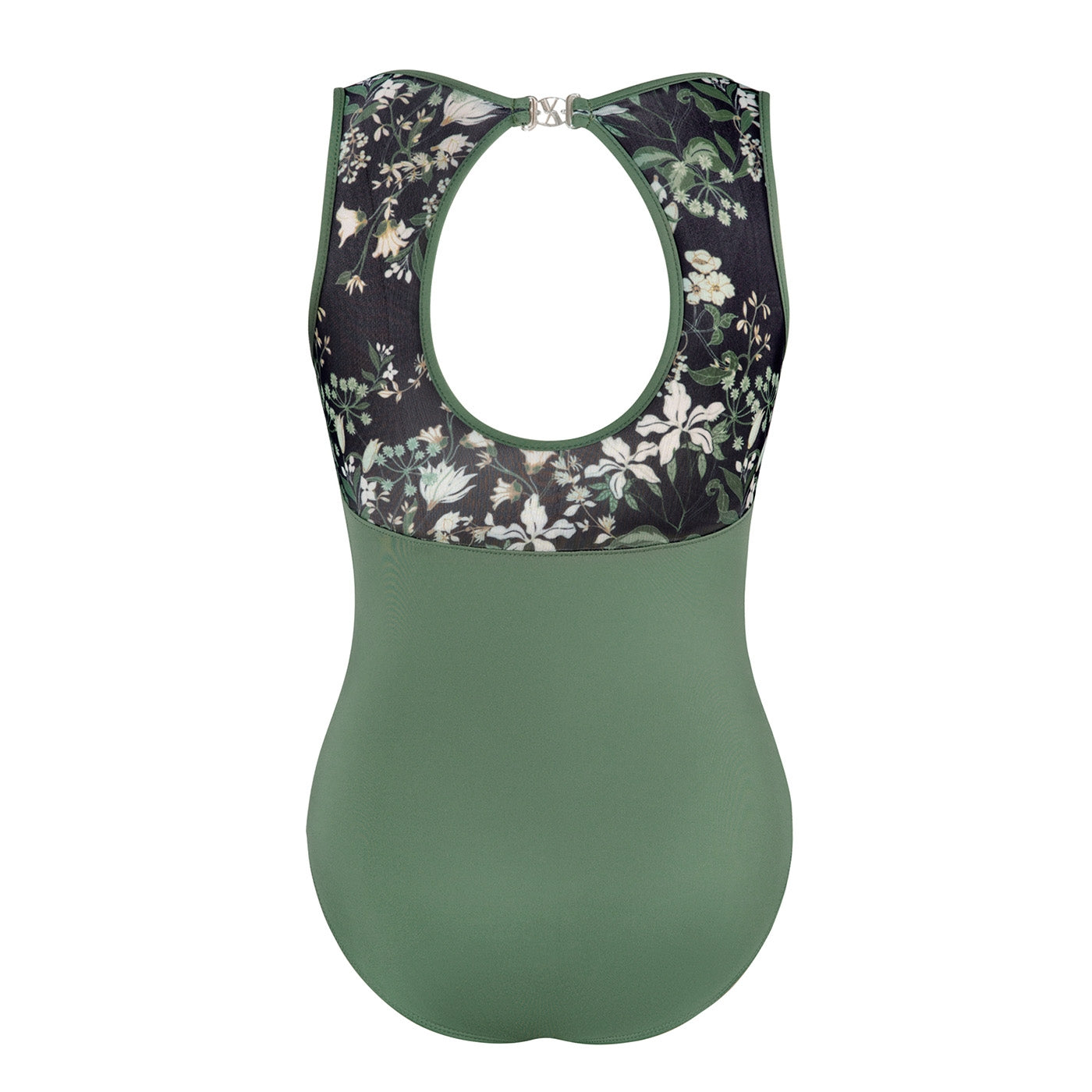 Natalie Open Back Leotard -  Limited Edition Fern