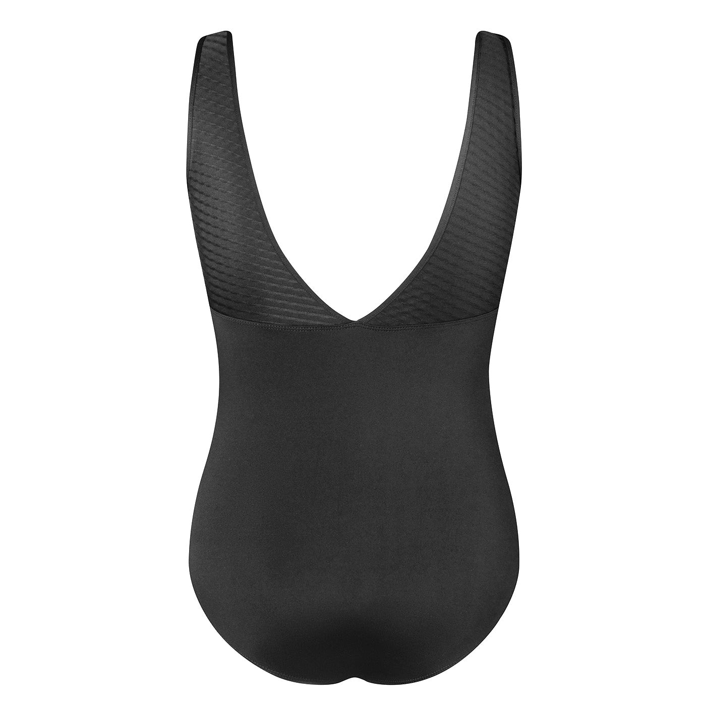 Natalie V Back Leotard - Black