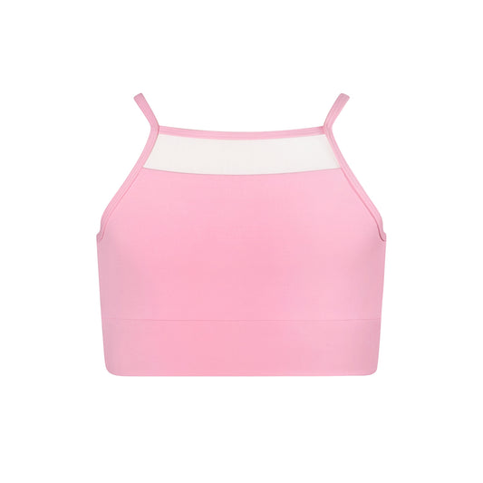 Elle Crop Top - Petal Pink