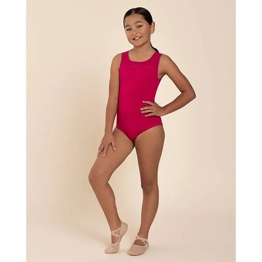 Abby Mesh Leotard - Child Mulberry - Limited Edition