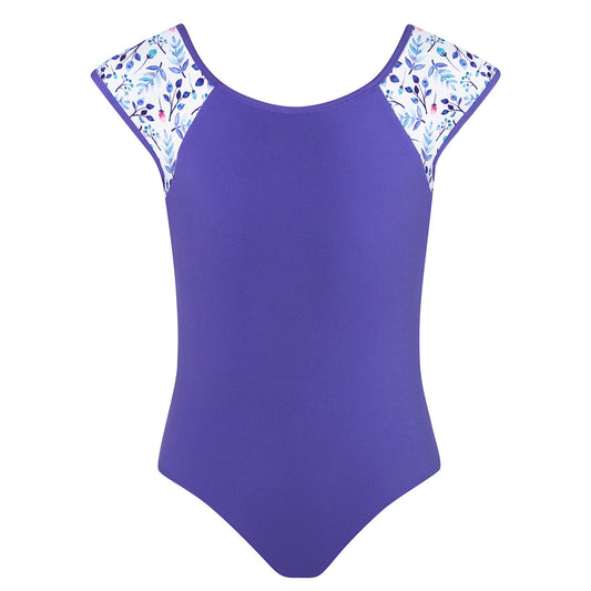 Mila Cross Back Leotard - Iris