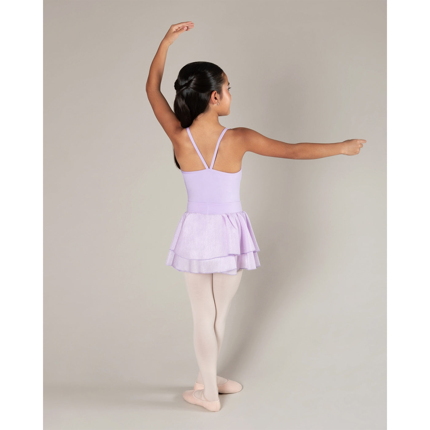 Emily Crystal Camisole Leotard - Child Lilac